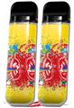 Skin Decal Wrap 2 Pack for Smok Novo v1 Rainbow Music VAPE NOT INCLUDED