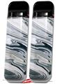 Skin Decal Wrap 2 Pack for Smok Novo v1 Blue Black Marble VAPE NOT INCLUDED