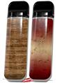 Skin Decal Wrap 2 Pack for Smok Novo v1 Exotic Wood Pommele Sapele VAPE NOT INCLUDED