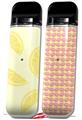 Skin Decal Wrap 2 Pack for Smok Novo v1 Lemons Yellow VAPE NOT INCLUDED