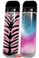 Skin Decal Wrap 2 Pack for Smok Novo v1 Pink Tiger VAPE NOT INCLUDED