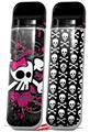 Skin Decal Wrap 2 Pack for Smok Novo v1 Girly Skull Bones VAPE NOT INCLUDED