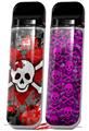 Skin Decal Wrap 2 Pack for Smok Novo v1 Emo Skull Bones VAPE NOT INCLUDED