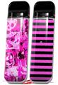 Skin Decal Wrap 2 Pack for Smok Novo v1 Pink Plaid Graffiti VAPE NOT INCLUDED