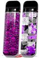 Skin Decal Wrap 2 Pack for Smok Novo v1 Pink Skull Bones VAPE NOT INCLUDED