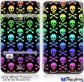 iPod Touch 2G & 3G Skin - Skull and Crossbones Rainbow