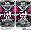 iPod Touch 2G & 3G Skin - Skull Butterfly