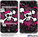 iPod Touch 2G & 3G Skin - Girly Skull Bones