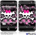 iPod Touch 2G & 3G Skin - Pink Bow Skull