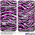 iPod Touch 2G & 3G Skin - Zebra Pink Skulls