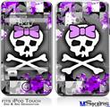 iPod Touch 2G & 3G Skin - Purple Princess Skull