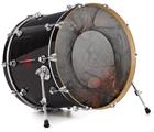 Decal Skin works with most 26" Bass Kick Drum Heads Framed - DRUM HEAD NOT INCLUDED