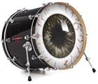 Decal Skin works with most 26" Bass Kick Drum Heads Eyeball Brown - DRUM HEAD NOT INCLUDED