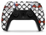 WraptorSkinz Skin Wrap compatible with the Sony PS5 DualSense Controller Locknodes 05 Red Dark (CONTROLLER NOT INCLUDED)