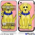 iPhone 3GS Skin - Puppy Dogs on Pink