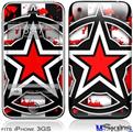 iPhone 3GS Skin - Star Checker Splatter