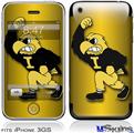 iPhone 3GS Skin - Iowa Hawkeyes Herky on Black and Gold