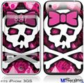 iPhone 3GS Skin - Pink Bow Princess