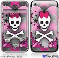 iPhone 3GS Skin - Princess Skull Heart