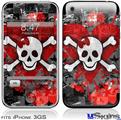 iPhone 3GS Skin - Emo Skull Bones