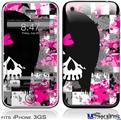 iPhone 3GS Skin - Scene Girl Skull