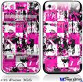 iPhone 3GS Skin - Pink Graffiti