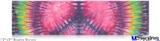 12x3 Bumper Sticker (Permanent) - Tie Dye Peace Sign 103