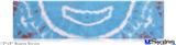 12x3 Bumper Sticker (Permanent) - Tie Dye Happy 101