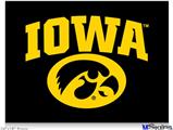 Poster 24"x18" - Iowa Hawkeyes Tigerhawk Oval 01 Gold on Black