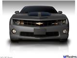 Poster 24"x18" - 2010 Chevy Camaro Cyber Gray - Black Stripes