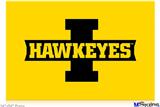 Poster 36"x24" - Iowa Hawkeyes 02 Black on Gold