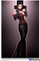 Poster 24"x36" - Vamp Glamour Pin Up Girl