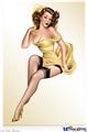 Poster 24"x36" - Rose Pin Up Girl