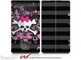 Pink Bow Skull - Decal Style skin fits Zune 80/120GB  (ZUNE SOLD SEPARATELY)