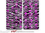 Zebra Pink Skulls - Decal Style skin fits Zune 80/120GB  (ZUNE SOLD SEPARATELY)