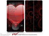 Glass Heart Grunge Red - Decal Style skin fits Zune 80/120GB  (ZUNE SOLD SEPARATELY)