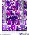 Sony PS3 Skin - Purple Checker Graffiti