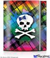 Sony PS3 Skin - Rainbow Plaid Skull