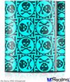 Sony PS3 Skin - Skull Patch Pattern Blue