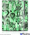 Sony PS3 Skin - Scene Kid Sketches Green