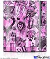 Sony PS3 Skin - Scene Kid Sketches Pink