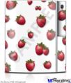 Sony PS3 Skin - Strawberries on White