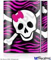 Sony PS3 Skin - Pink Zebra Skull