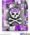 Sony PS3 Skin - Purple Princess Skull