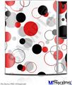 Sony PS3 Skin - Lots of Dots Red on White