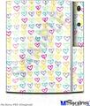 Sony PS3 Skin - Kearas Hearts White