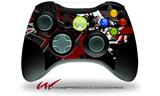 XBOX 360 Wireless Controller Decal Style Skin - Baja 0003 Red Dark (CONTROLLER NOT INCLUDED)