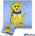 Decal Skin compatible with Sony PS3 Slim Puppy Dogs on Blue