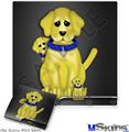 Decal Skin compatible with Sony PS3 Slim Puppy Dogs on Black