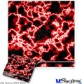 Decal Skin compatible with Sony PS3 Slim Electrify Red